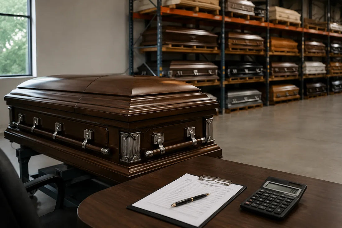 Single-Unit vs. Container Casket Ordering: A Funeral Home Buyer’s Guide