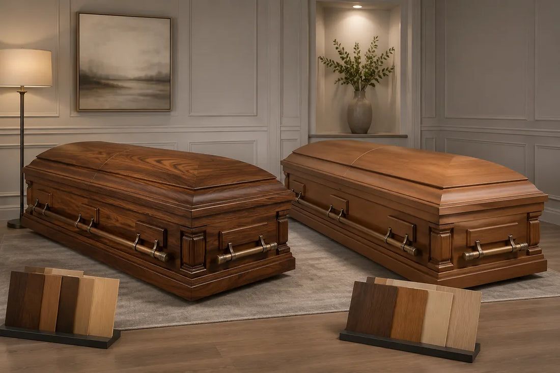 Solid Wood vs. Wood Veneer Caskets: A Professional Buying Guide